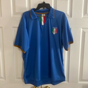 Italia Soccer Shirt, Size M, Polyester